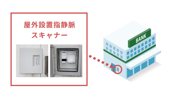 指静脈認証入店システム(屋外設置型)